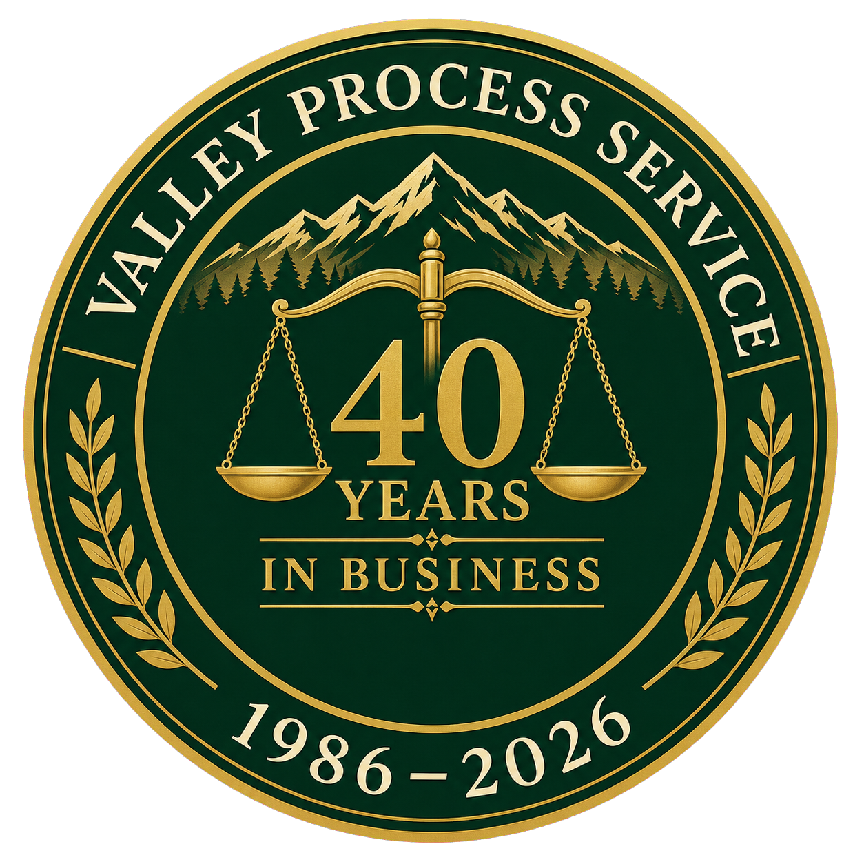 Valley Process Service — 40 Years in Business, 1986–2026